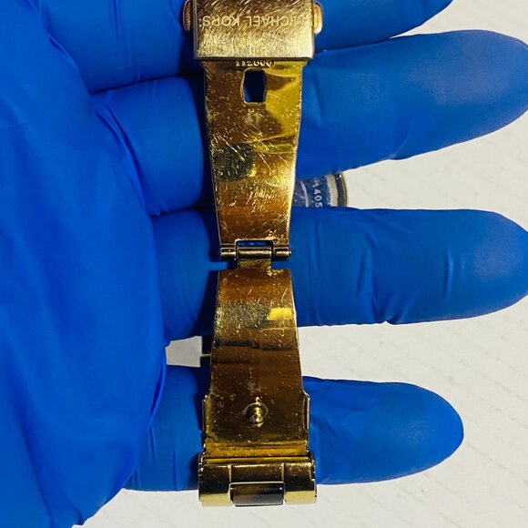 Michael Kors MK4284 Women's Runway Gold-Tone Steel Tortoise Acetate Dial - Picture 13 of 17